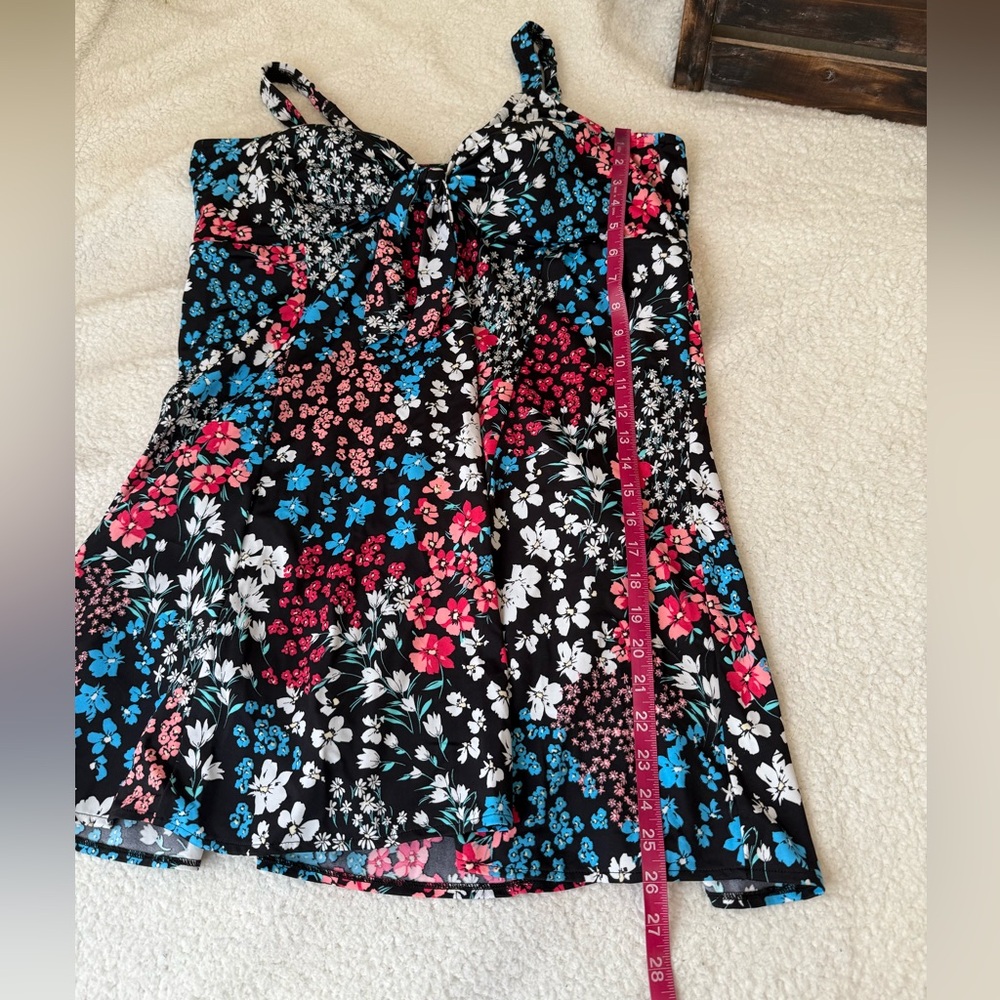 Swim Solutions floral swim dress - Picture 6 of 13